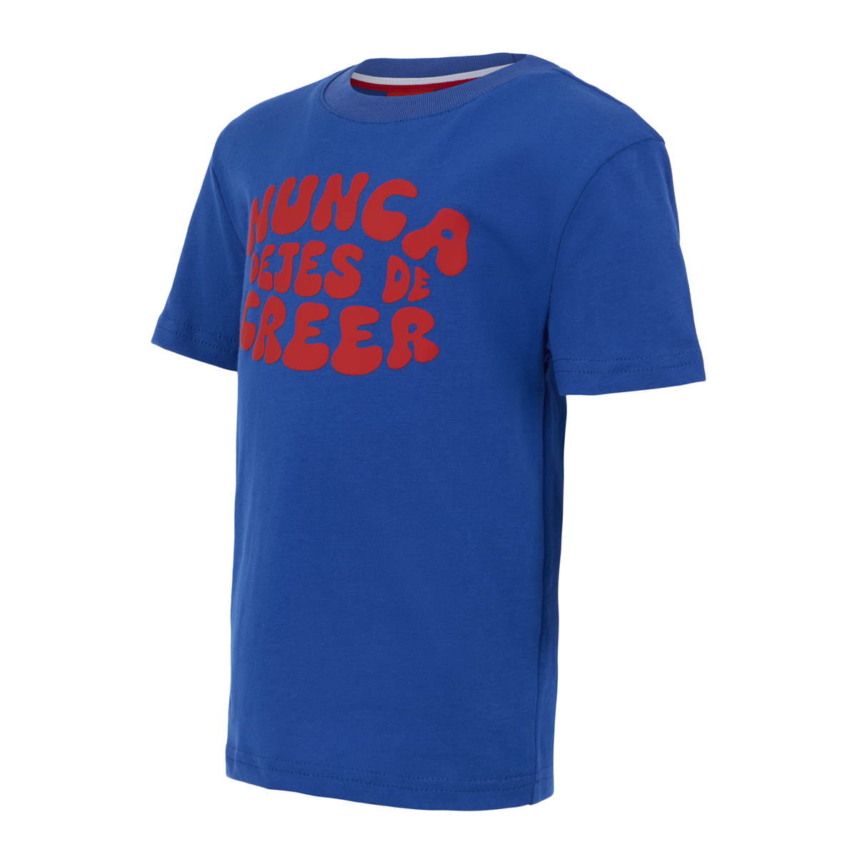 Camiseta Ni&ntilde;o Azul Nunca Dejes de Creer Atleti image number null